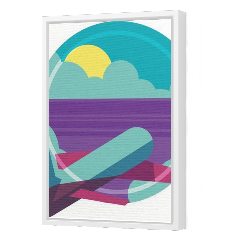 Thumbnail for Canvas - White Floating Frame