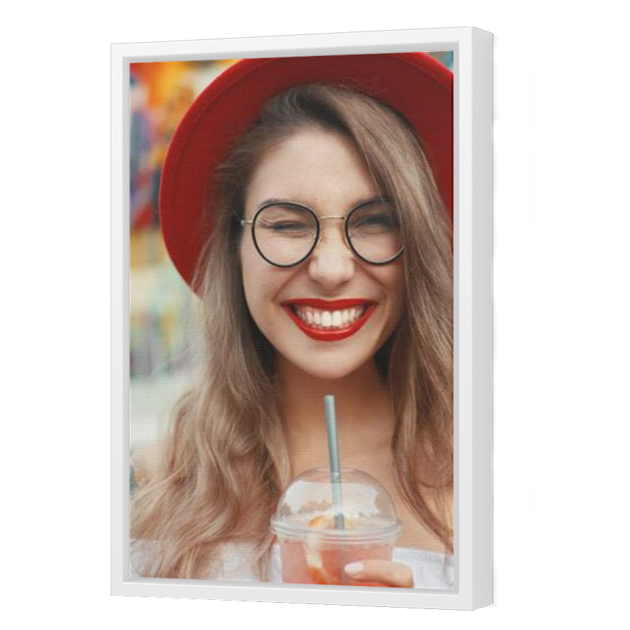 Thumbnail for Canvas - White Floating Frame