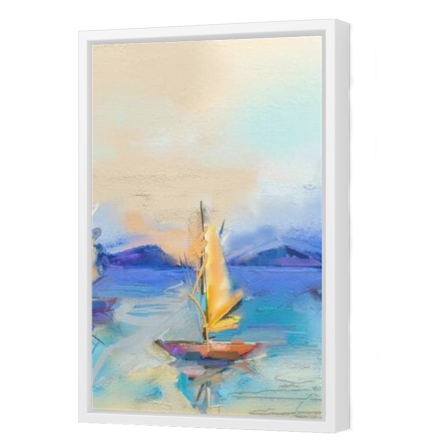 Thumbnail for Canvas - White Floating Frame