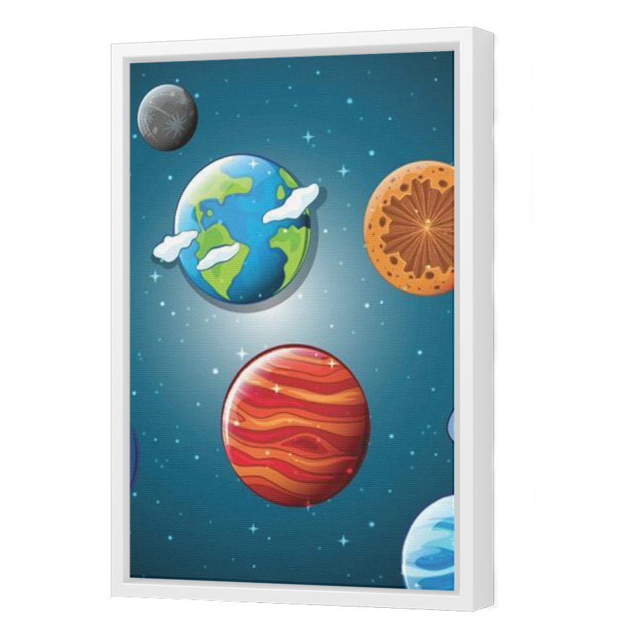 Thumbnail for Canvas - White Floating Frame