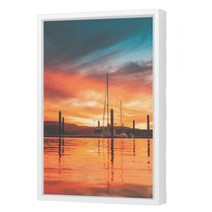 Thumbnail for Canvas - White Floating Frame