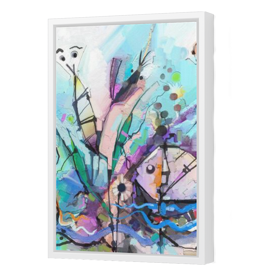 Thumbnail for Canvas - White Floating Frame