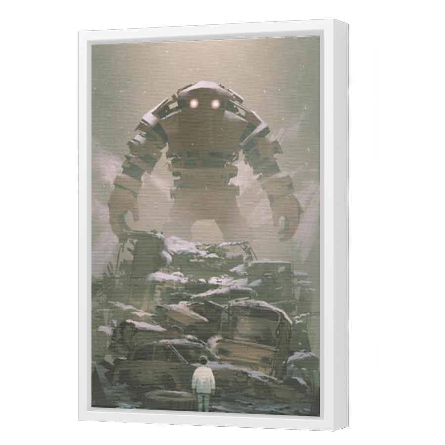 Thumbnail for Canvas - White Floating Frame
