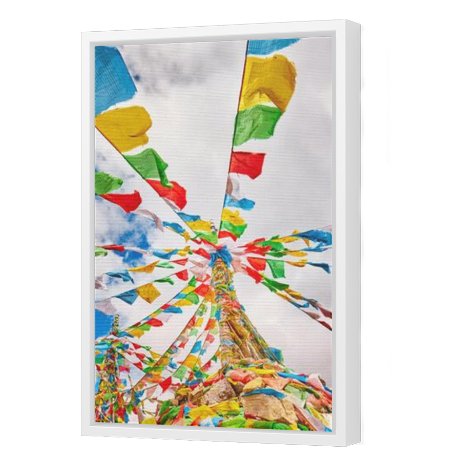 Thumbnail for Canvas - White Floating Frame