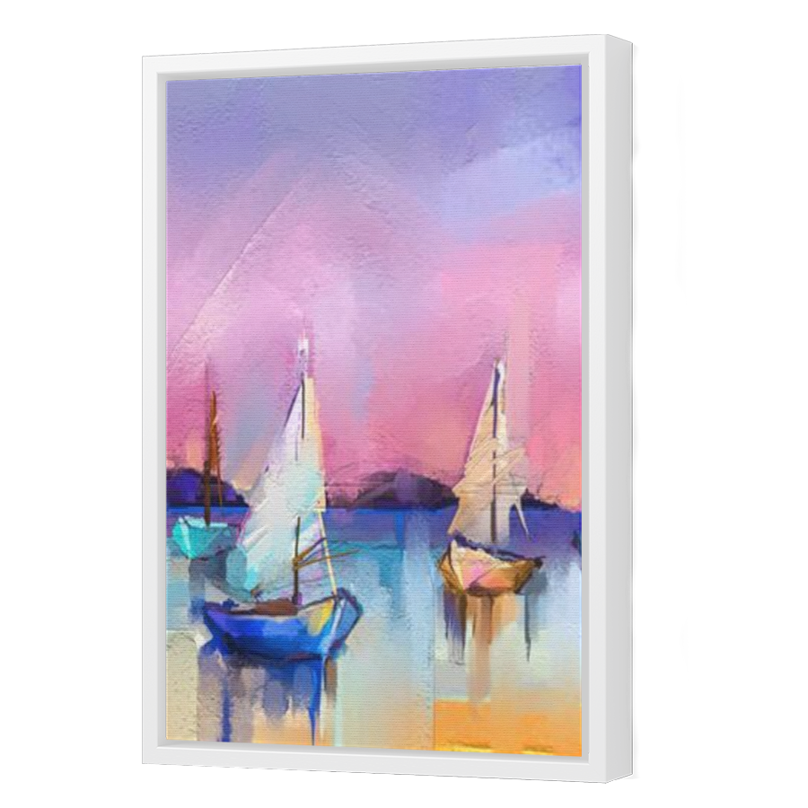 Thumbnail for Canvas - White Floating Frame