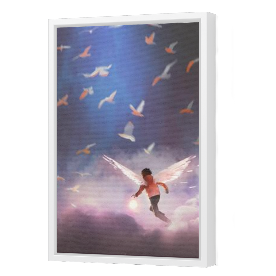 Thumbnail for Canvas - White Floating Frame