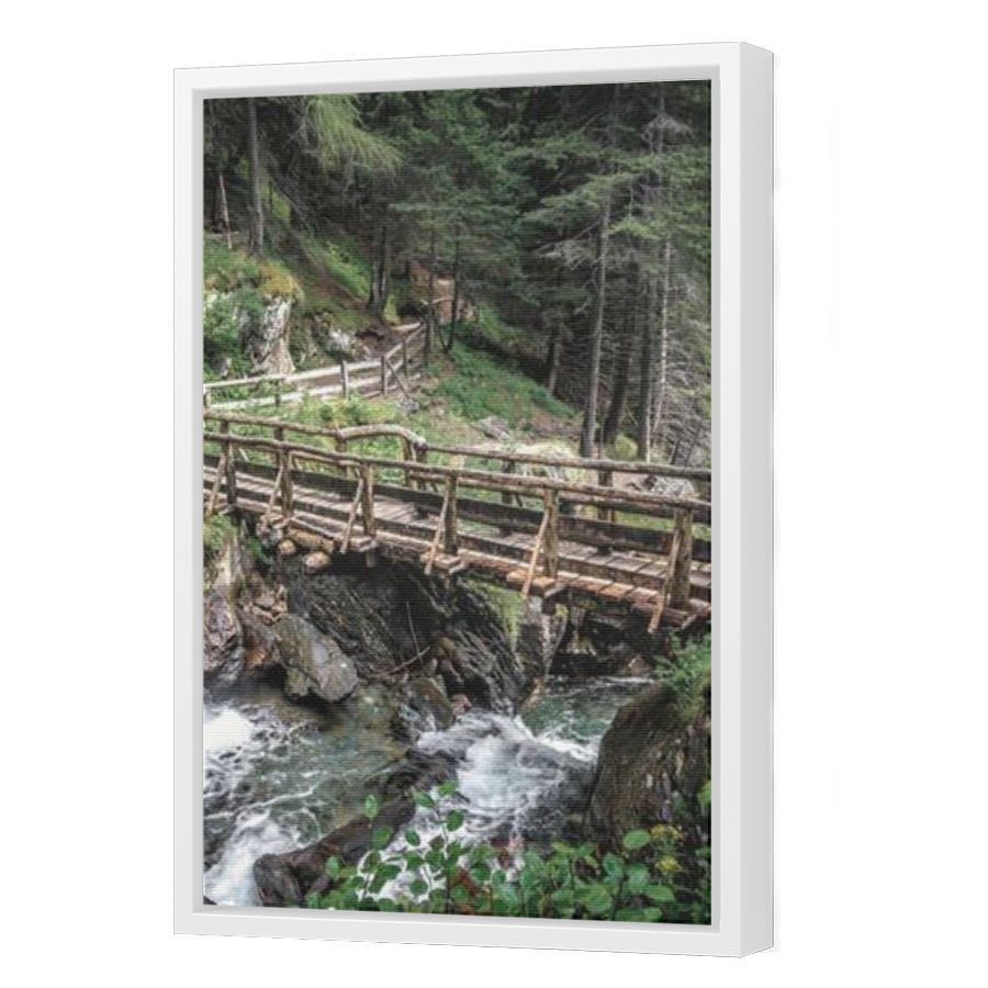 Thumbnail for Canvas - White Floating Frame