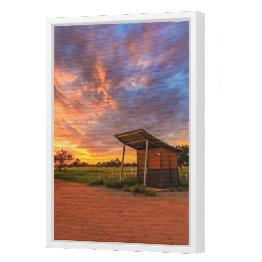 Thumbnail for Canvas - White Floating Frame