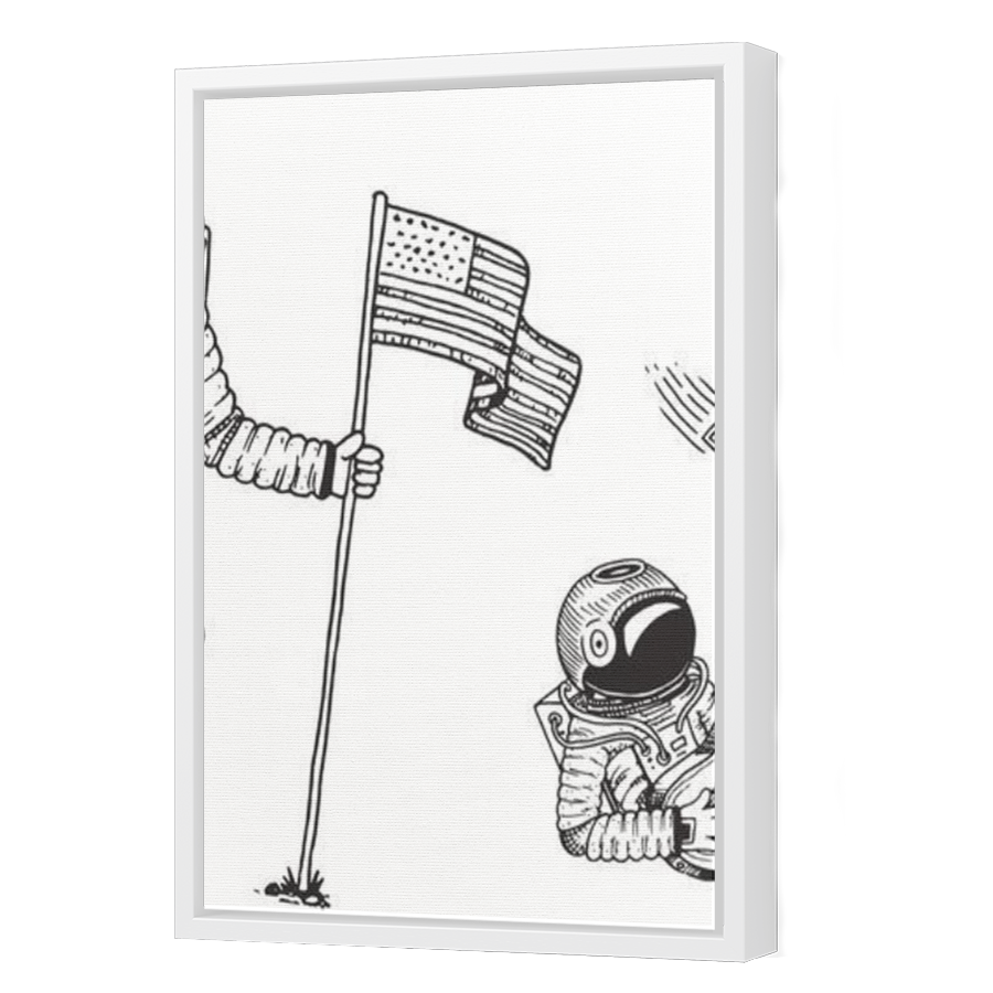 Thumbnail for Canvas - White Floating Frame