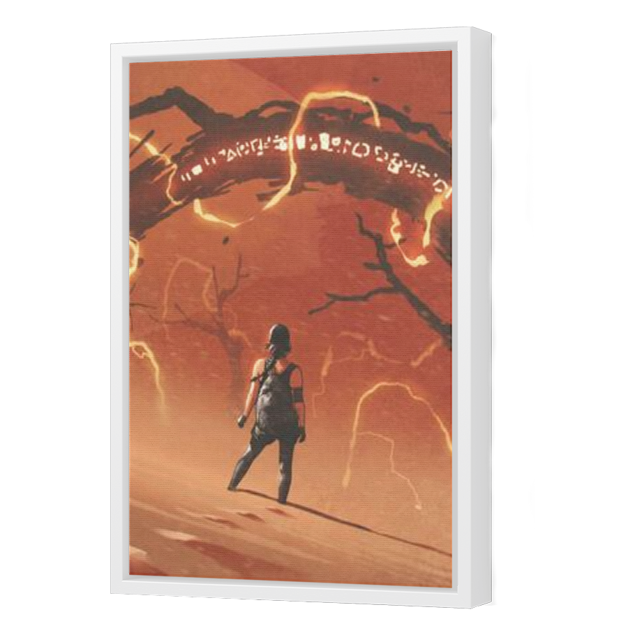 Thumbnail for Canvas - White Floating Frame