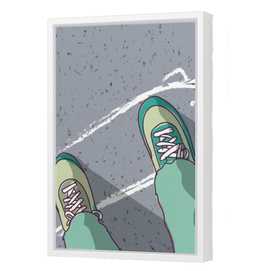 Thumbnail for Canvas - White Floating Frame