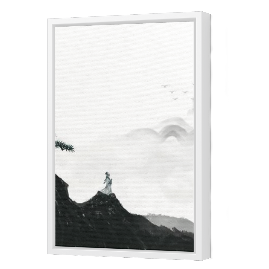 Thumbnail for Canvas - White Floating Frame