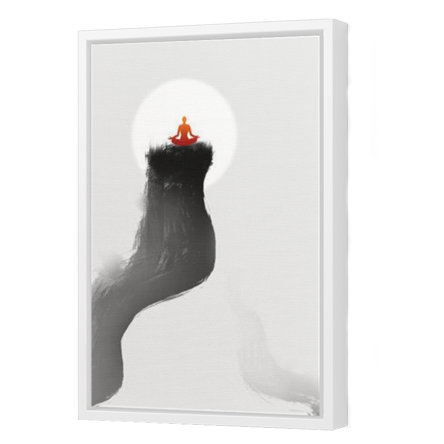 Thumbnail for Canvas - White Floating Frame