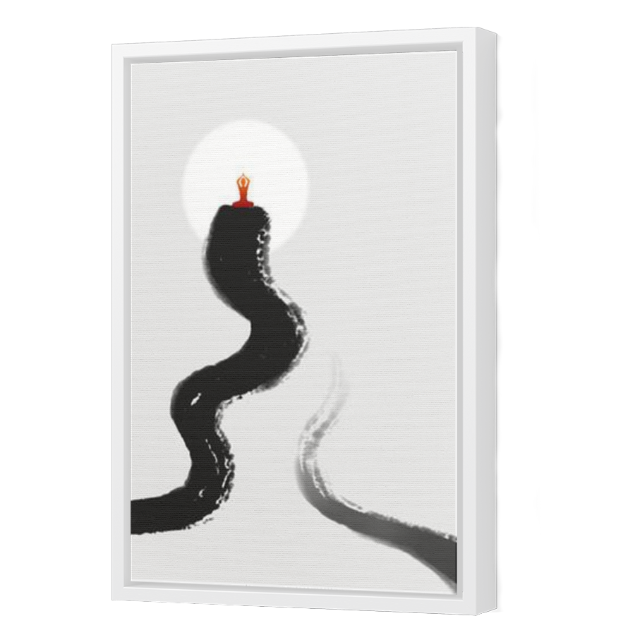 Thumbnail for Canvas - White Floating Frame