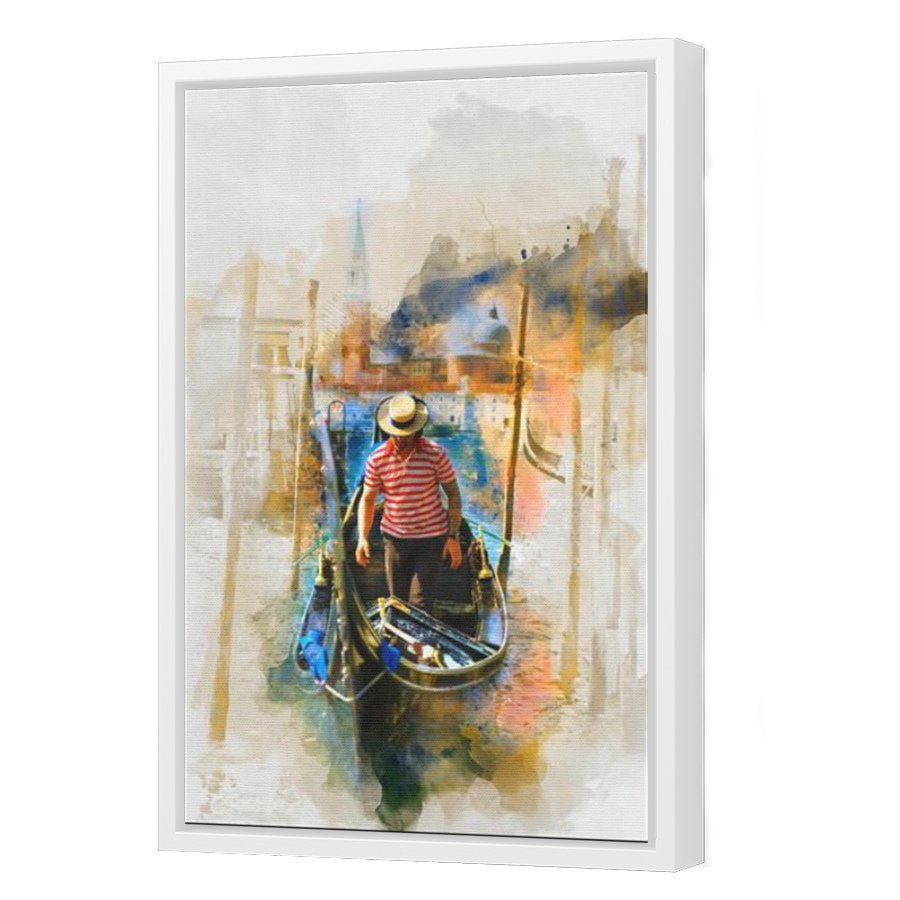 Thumbnail for Canvas - White Floating Frame