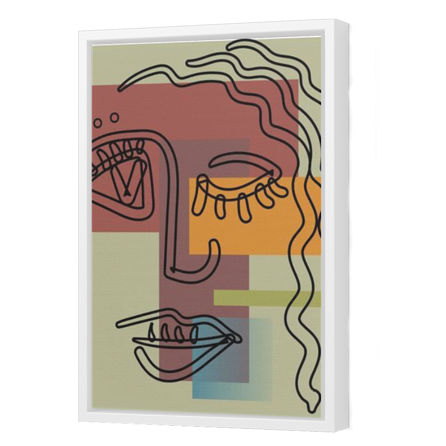 Thumbnail for Canvas - White Floating Frame