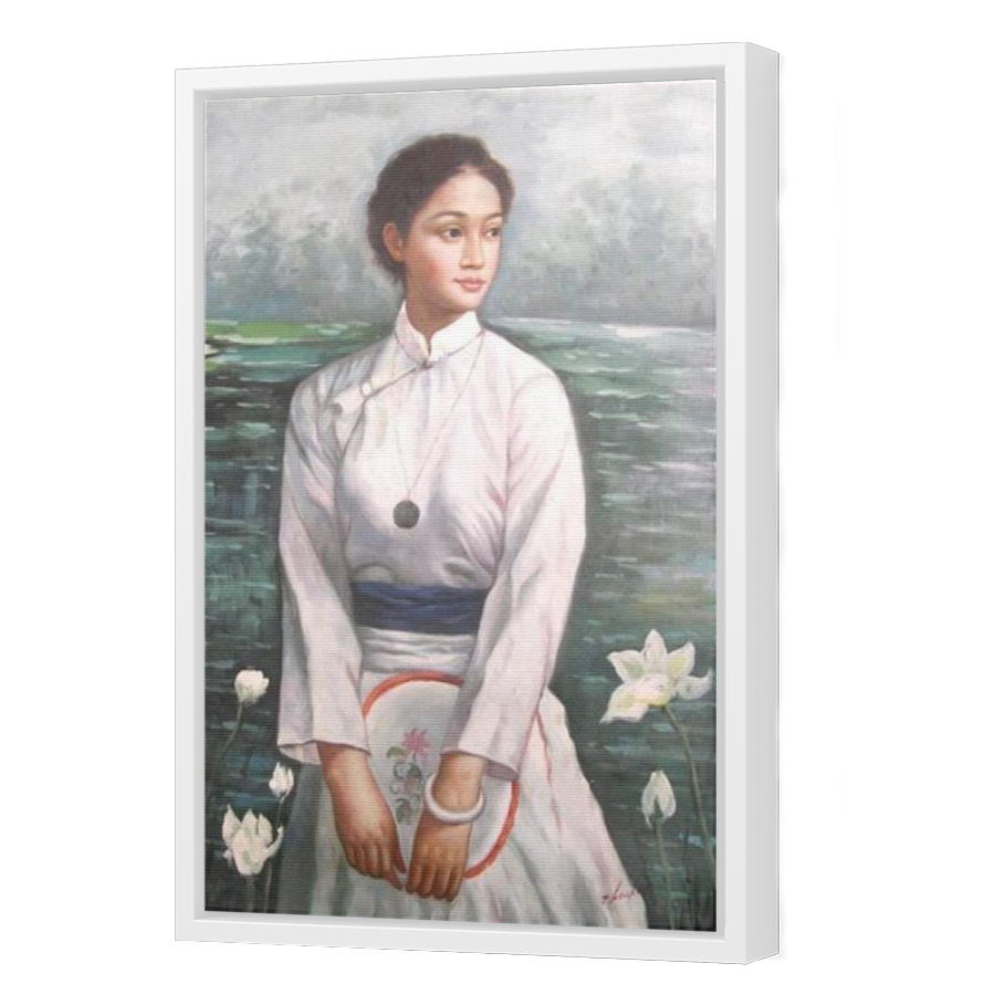 Thumbnail for Canvas - White Floating Frame
