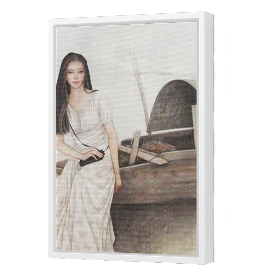 Thumbnail for Canvas - White Floating Frame