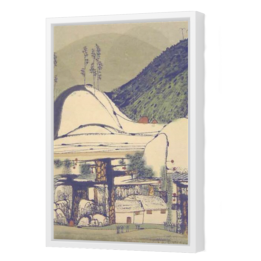 Thumbnail for Canvas - White Floating Frame