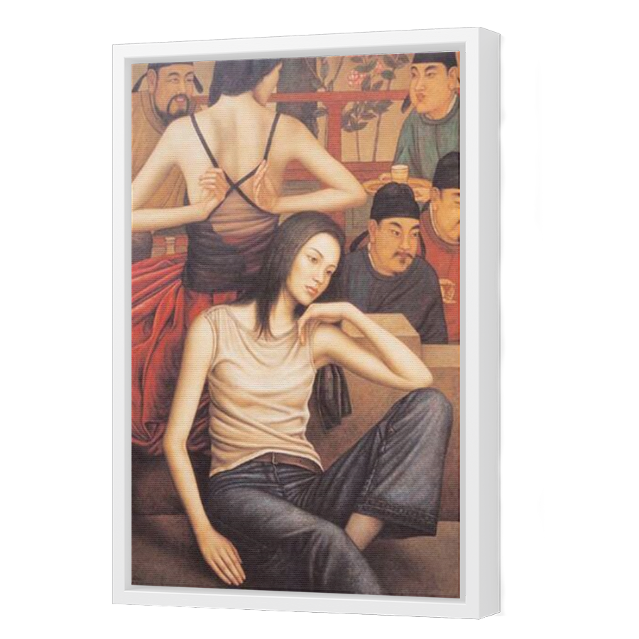 Thumbnail for Canvas - White Floating Frame