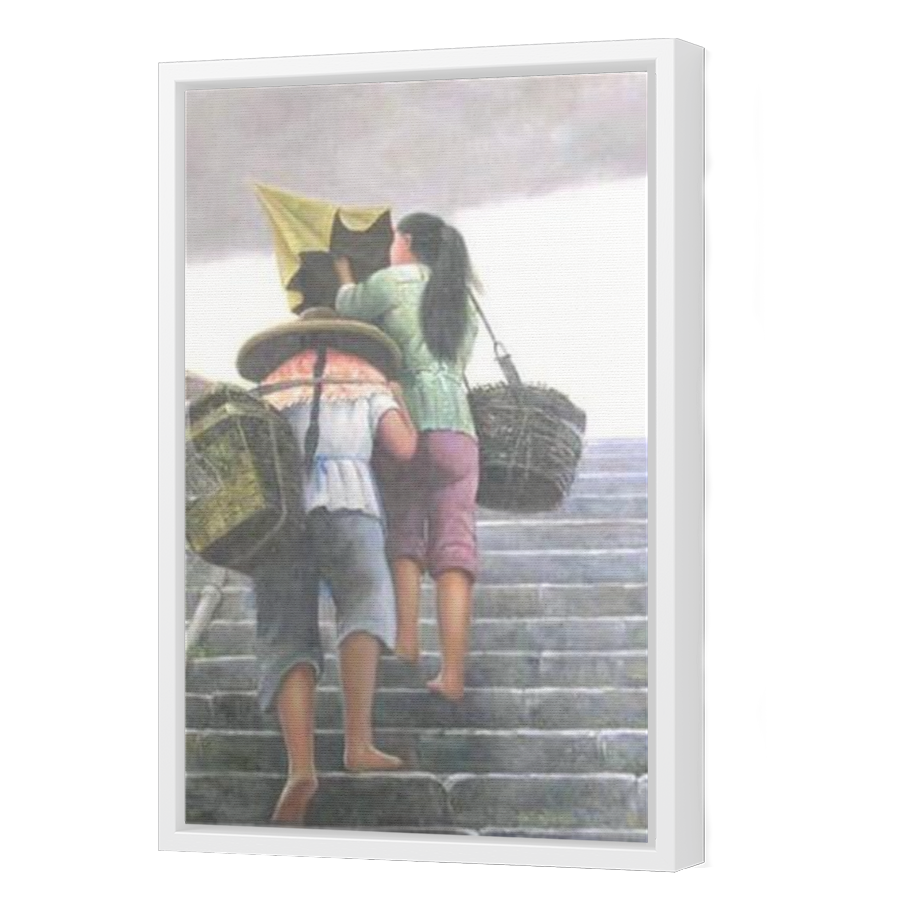 Thumbnail for Canvas - White Floating Frame