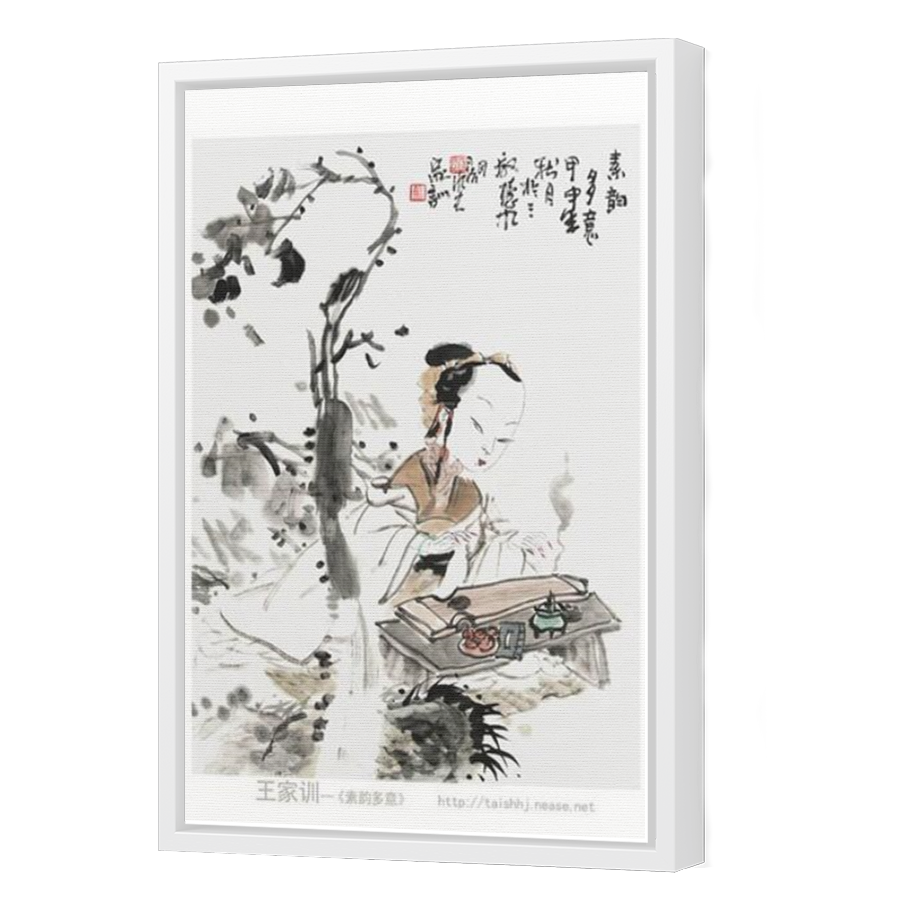 Thumbnail for Canvas - White Floating Frame