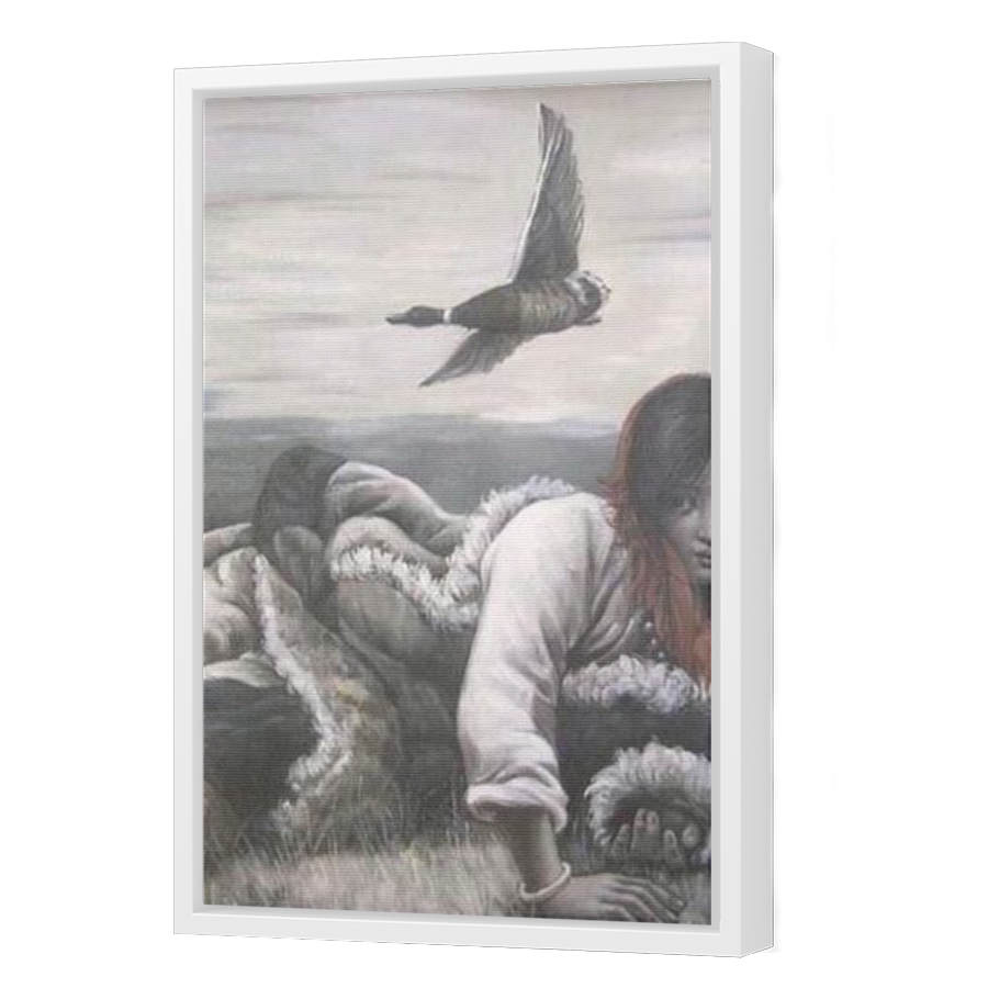Thumbnail for Canvas - White Floating Frame