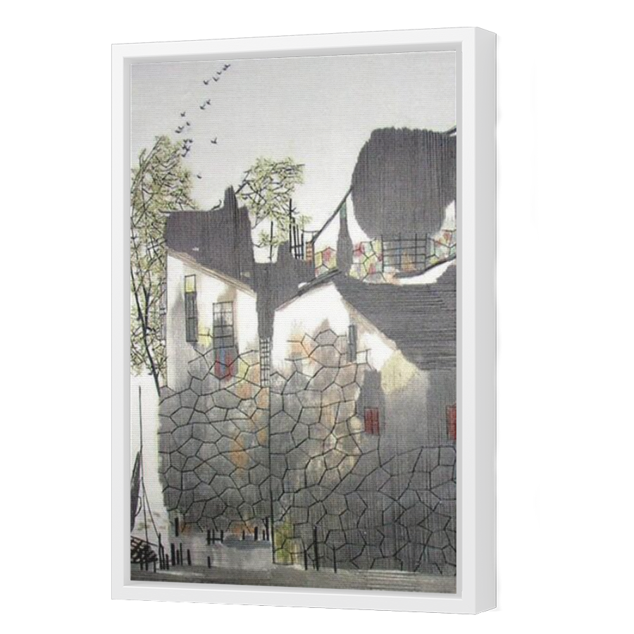 Thumbnail for Canvas - White Floating Frame