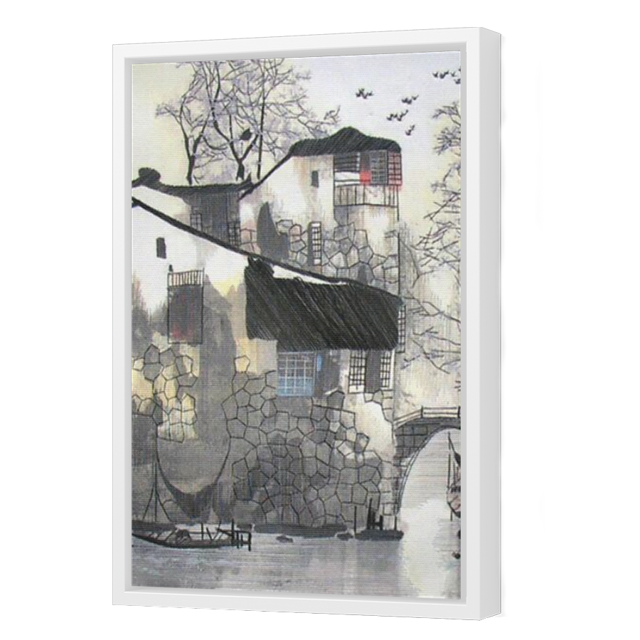 Thumbnail for Canvas - White Floating Frame