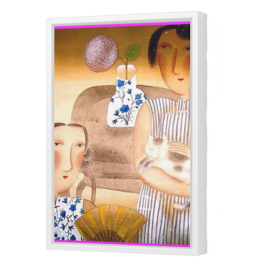 Thumbnail for Canvas - White Floating Frame