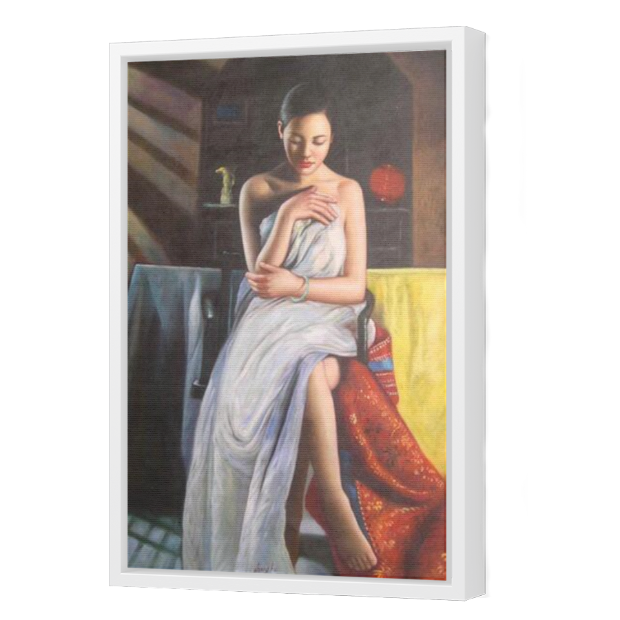 Thumbnail for Canvas - White Floating Frame