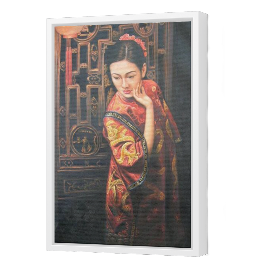 Thumbnail for Canvas - White Floating Frame
