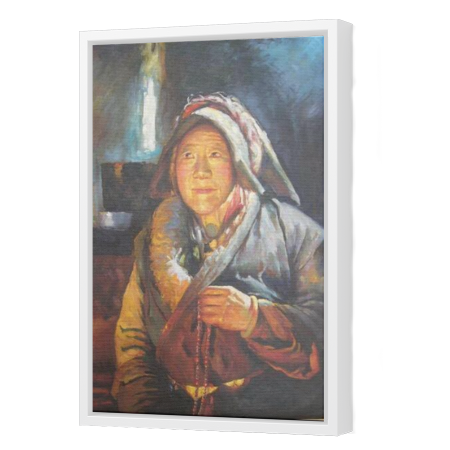 Thumbnail for Canvas - White Floating Frame