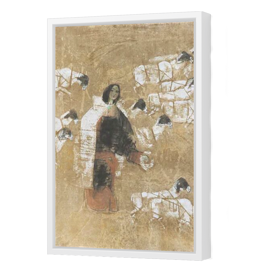 Thumbnail for Canvas - White Floating Frame