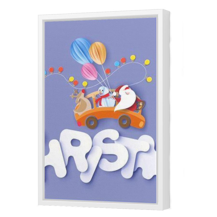 Thumbnail for Canvas - White Floating Frame