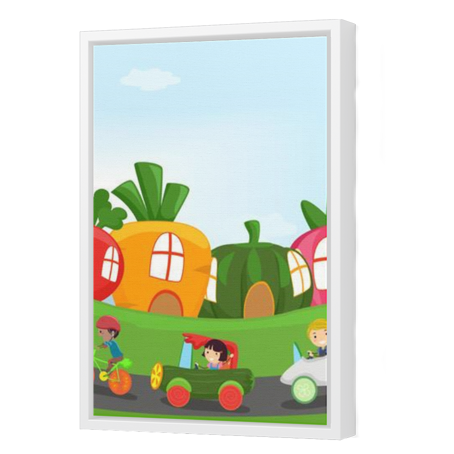 Thumbnail for Canvas - White Floating Frame