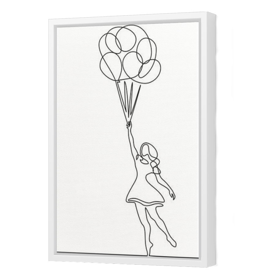 Thumbnail for Canvas - White Floating Frame