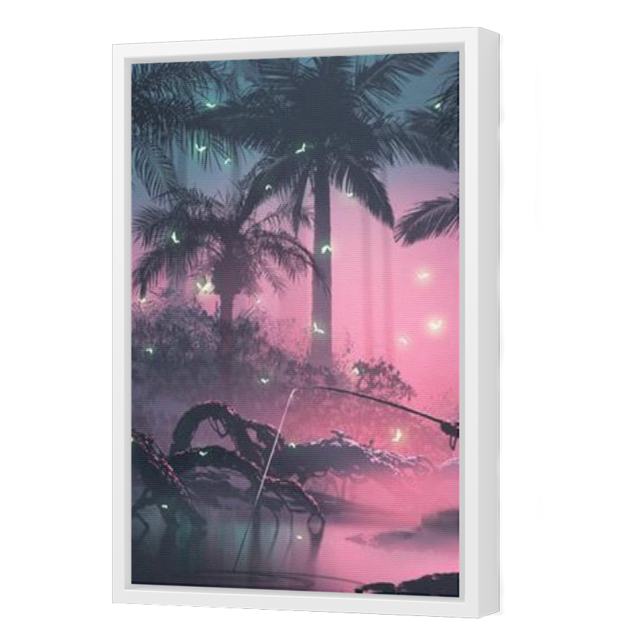 Thumbnail for Canvas - White Floating Frame