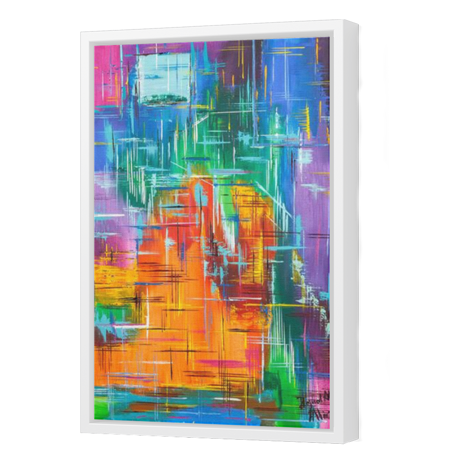 Thumbnail for Canvas - White Floating Frame