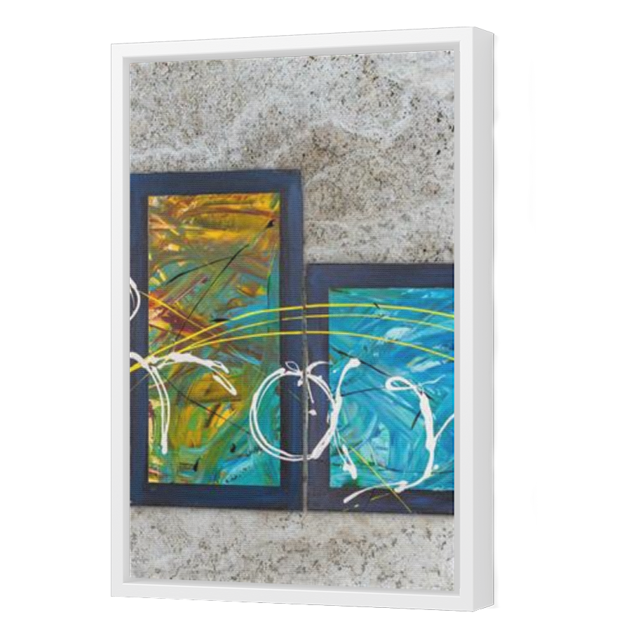 Thumbnail for Canvas - White Floating Frame