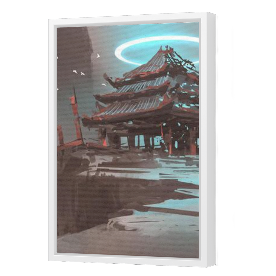 Thumbnail for Canvas - White Floating Frame
