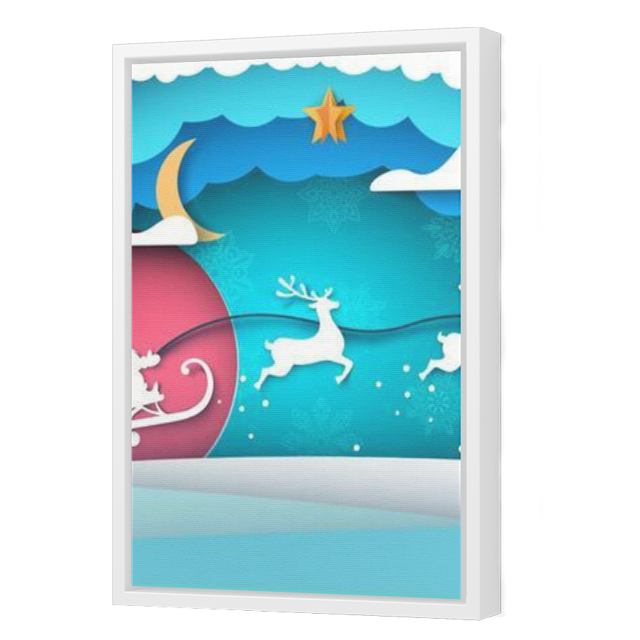 Thumbnail for Canvas - White Floating Frame