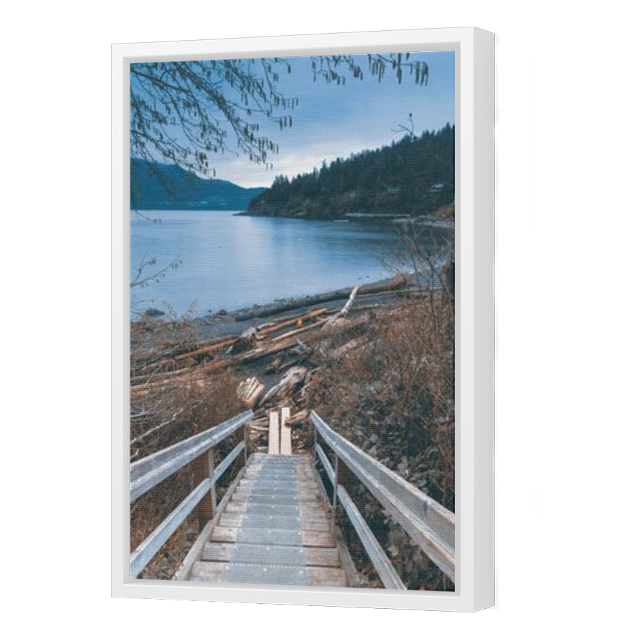 Thumbnail for Canvas - White Floating Frame