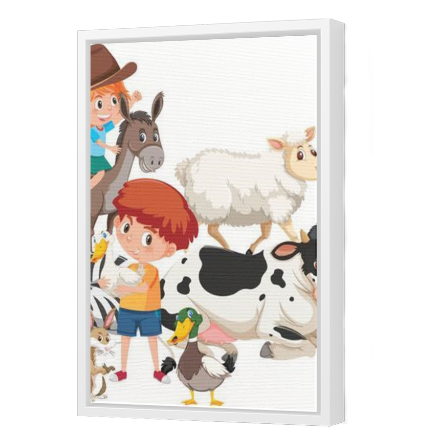 Thumbnail for Canvas - White Floating Frame