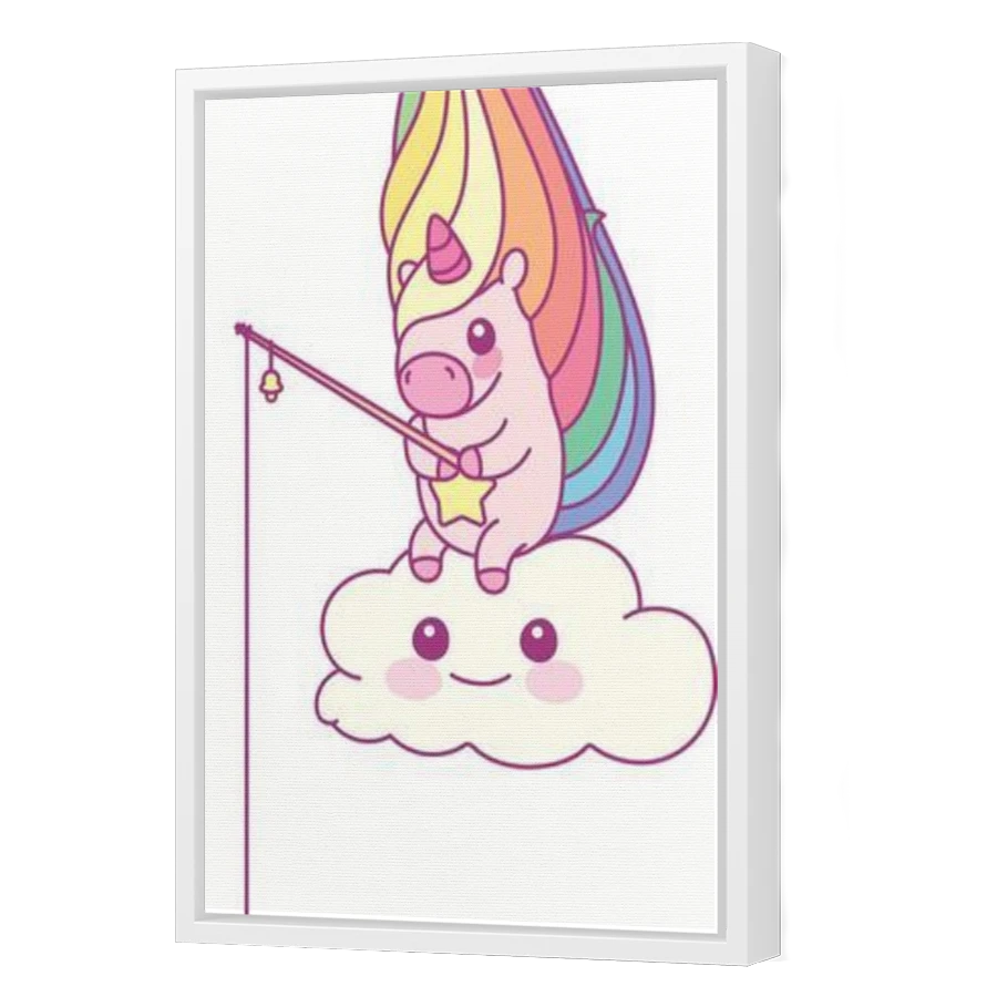Thumbnail for Canvas - White Floating Frame