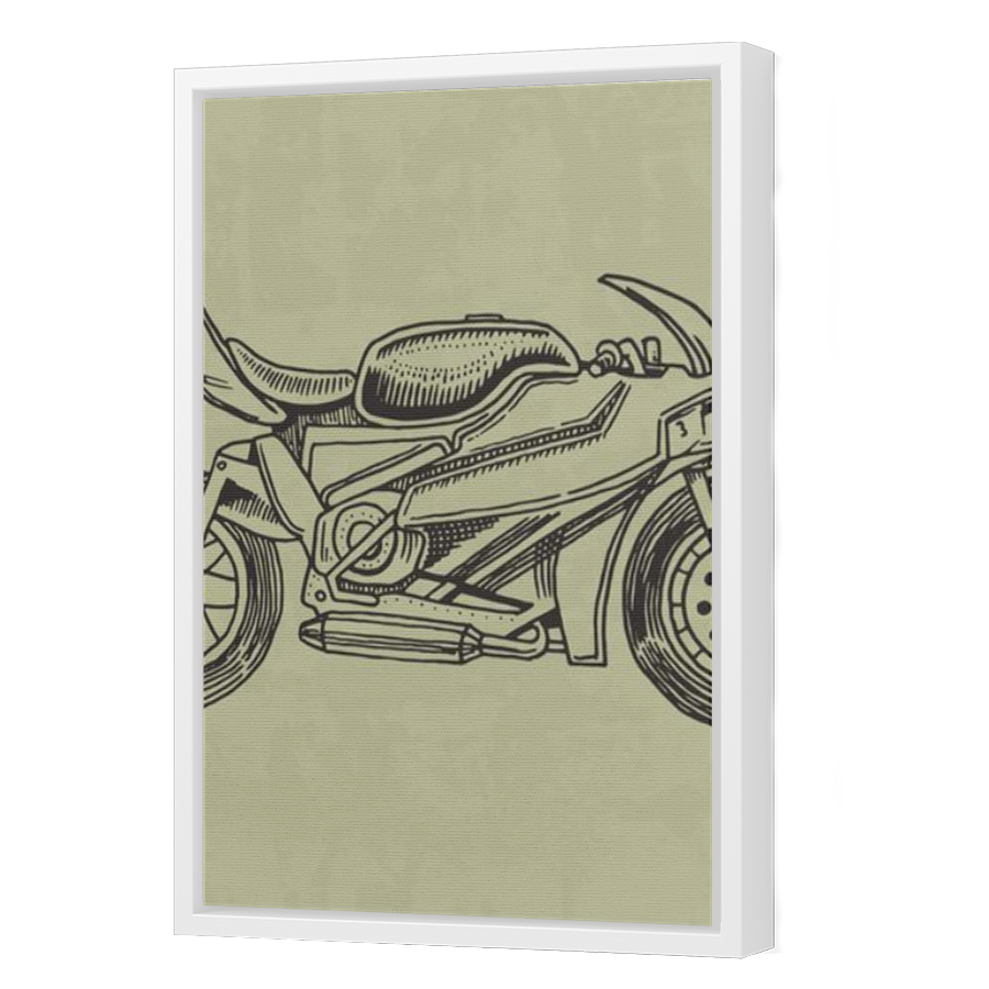 Thumbnail for Canvas - White Floating Frame