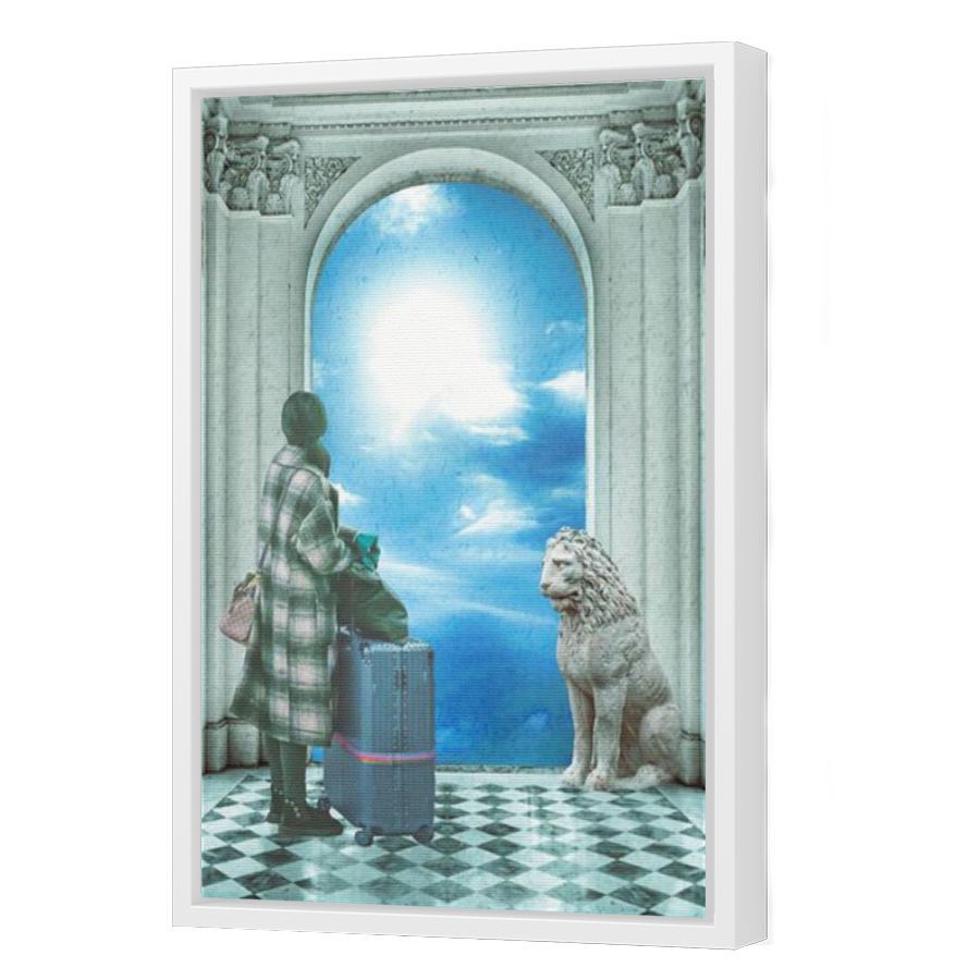 Thumbnail for Canvas - White Floating Frame