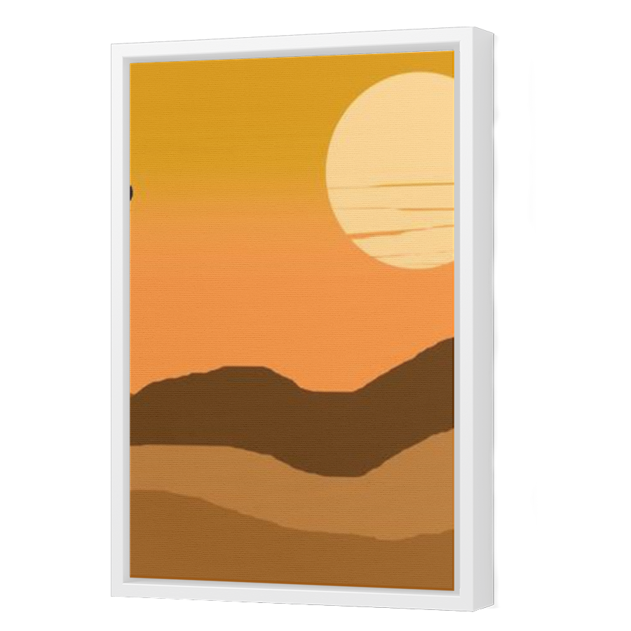 Thumbnail for Canvas - White Floating Frame