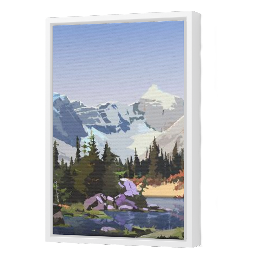 Thumbnail for Canvas - White Floating Frame