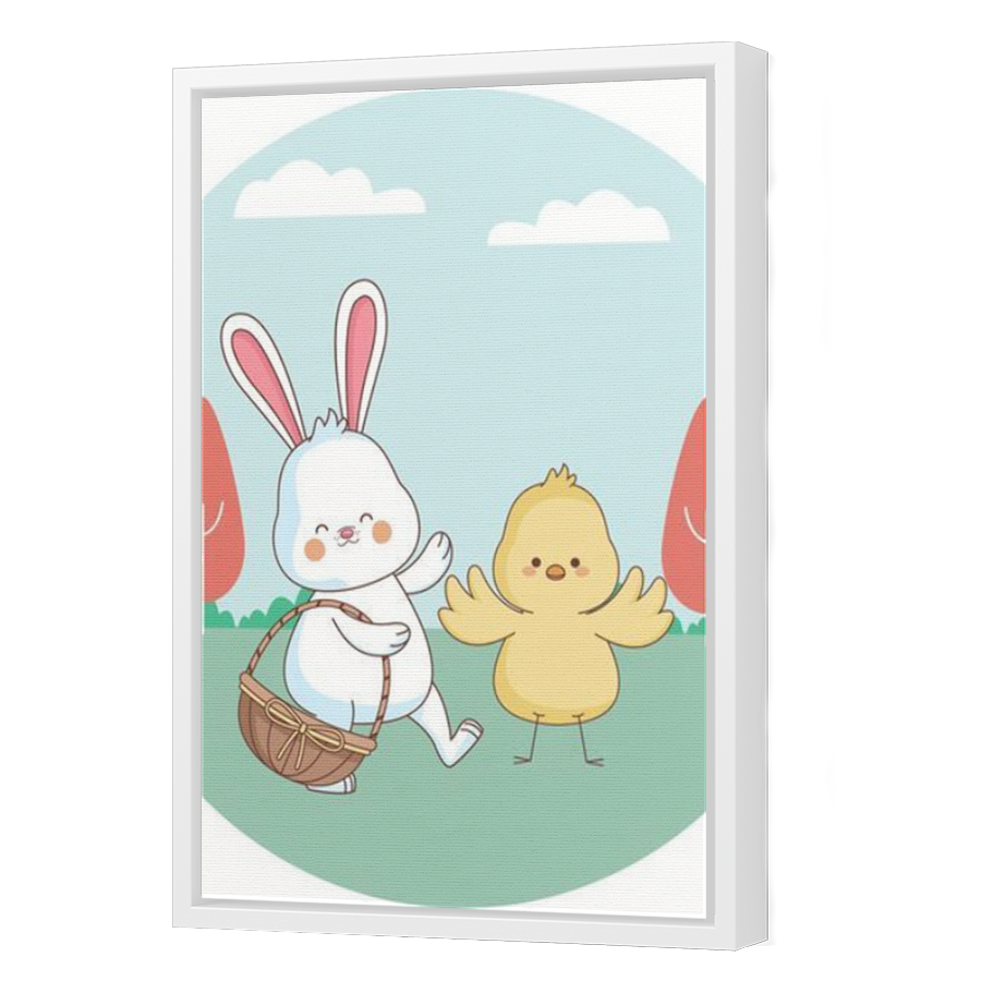 Thumbnail for Canvas - White Floating Frame
